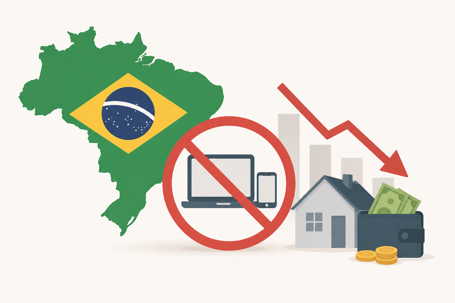 Brasilia kielsi verkkopelit – 60 miljardia realia häviää kotitalouksilta